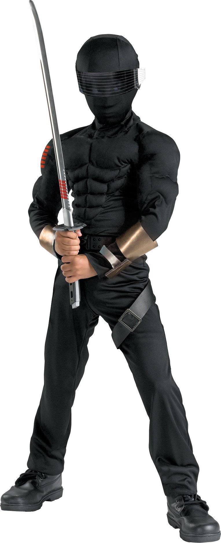 Joe Snake Eyes Muscle Chest Kids Costume Costumes Joe Snake Eyes Muscle Chest Kids Costume Costumes