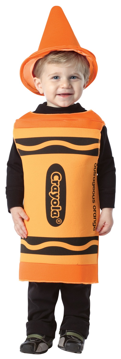 orange crayon costume